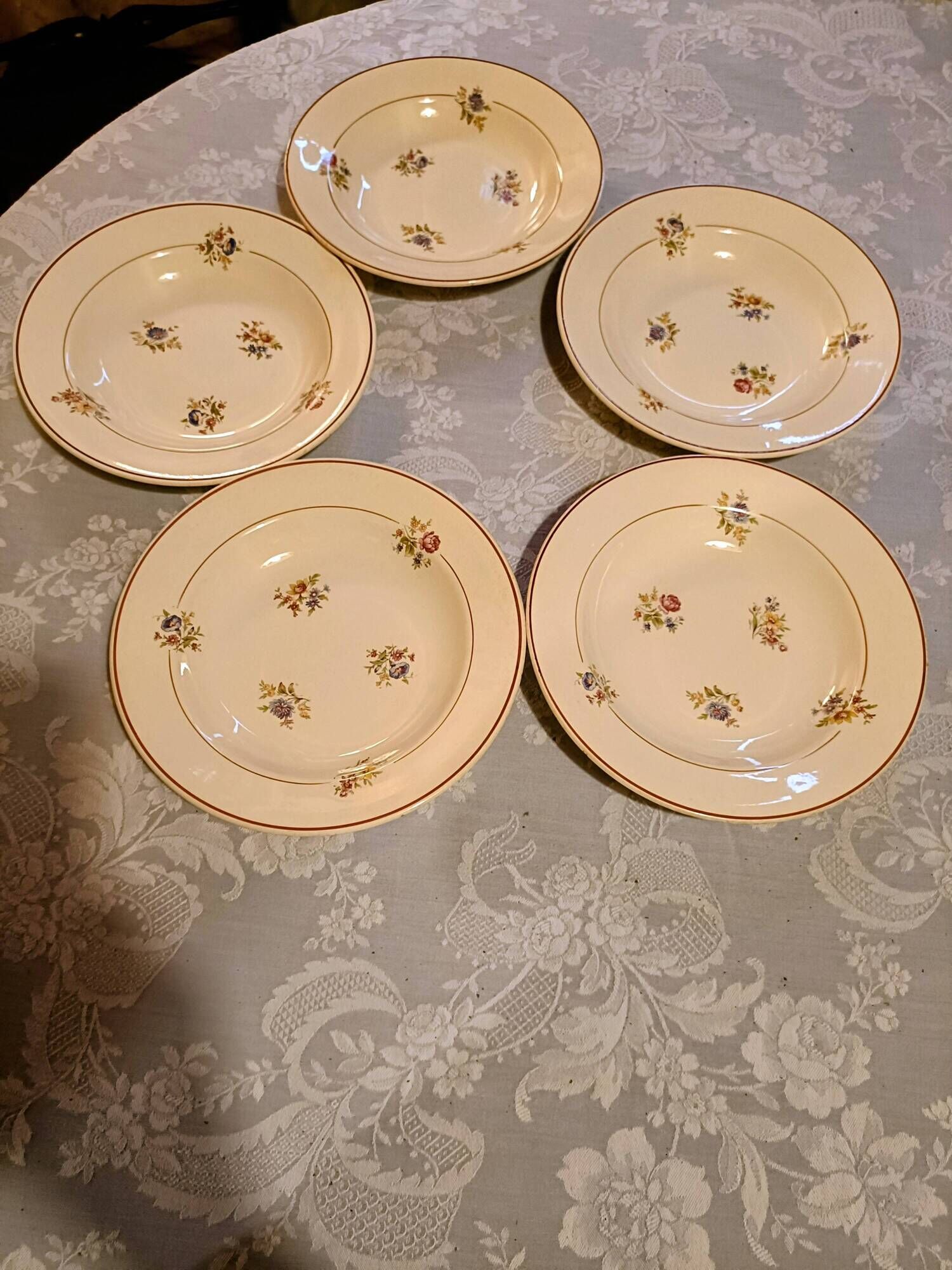 5 deep plates Salins