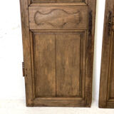 Pair of oak closet doors