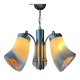 70s Mid Century Murano glass chandelier in Mazzega style.