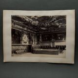 Albumen photo Venice Doge's Palace throne room 19th century