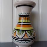 Earthenware vase with Breton decor (17 cm)