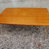 Table basse SIF 1960 bois et laiton