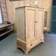 English wardrobe in raw wood