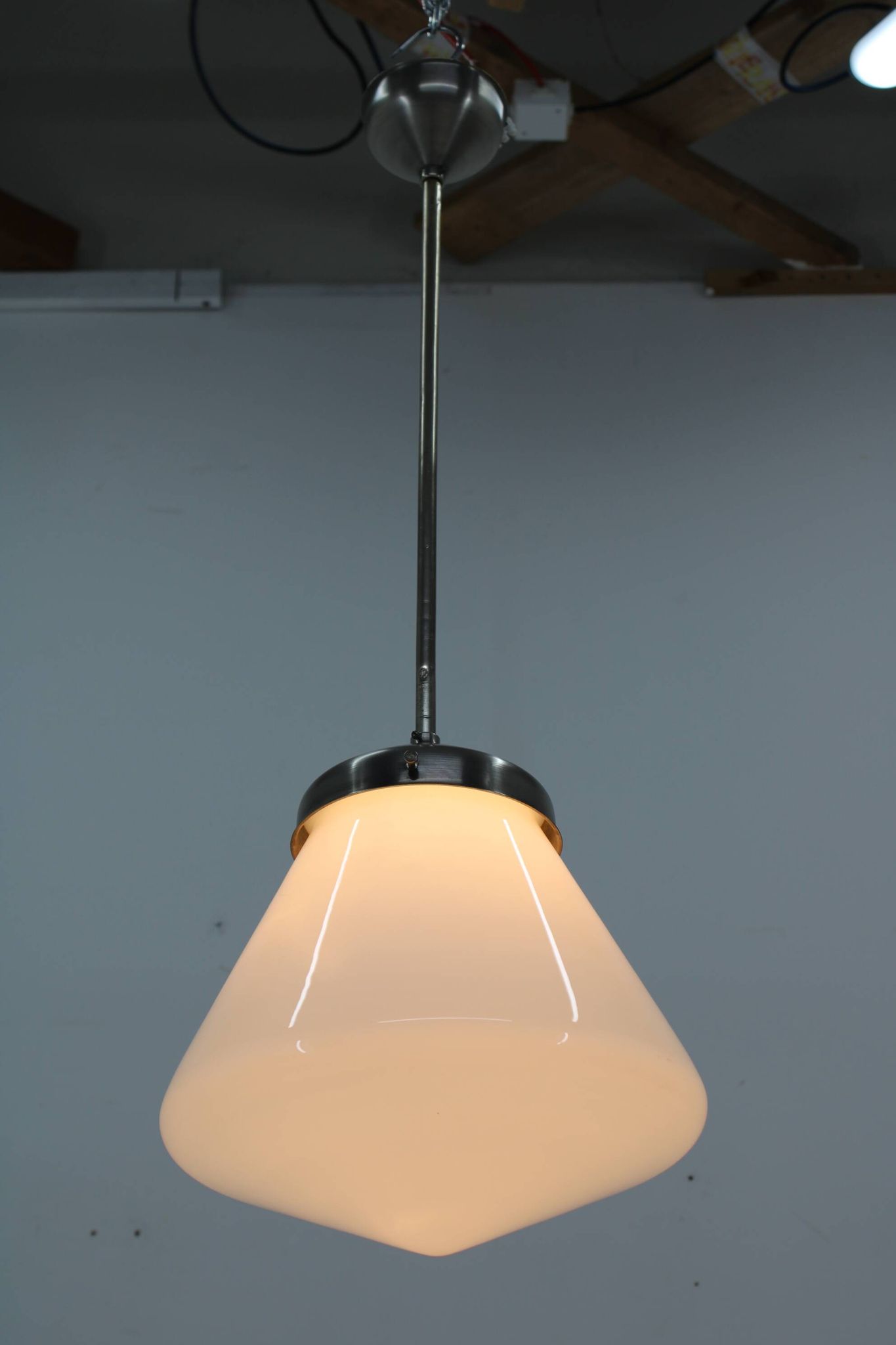 Large Bauhaus Pendant Attributed to Marianne Brandt, 1930s