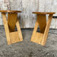 Pair of Folding Stools SUZY Design Adrian Reed Style Roger Tallon Bo