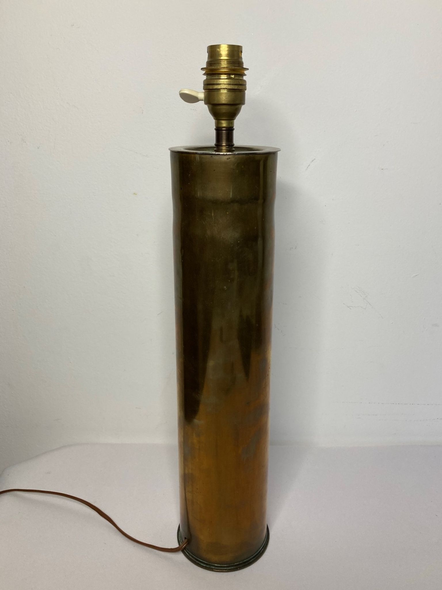 Old war shell lamp socket 14-18 copper early 20th century