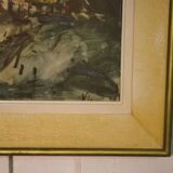 Painting The Village Lane reproduction 1960’s