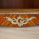 Vintage Two-Leaf Cabinet with Marble Top, 1940s