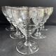 6 water glasses – guilloche blown crystal