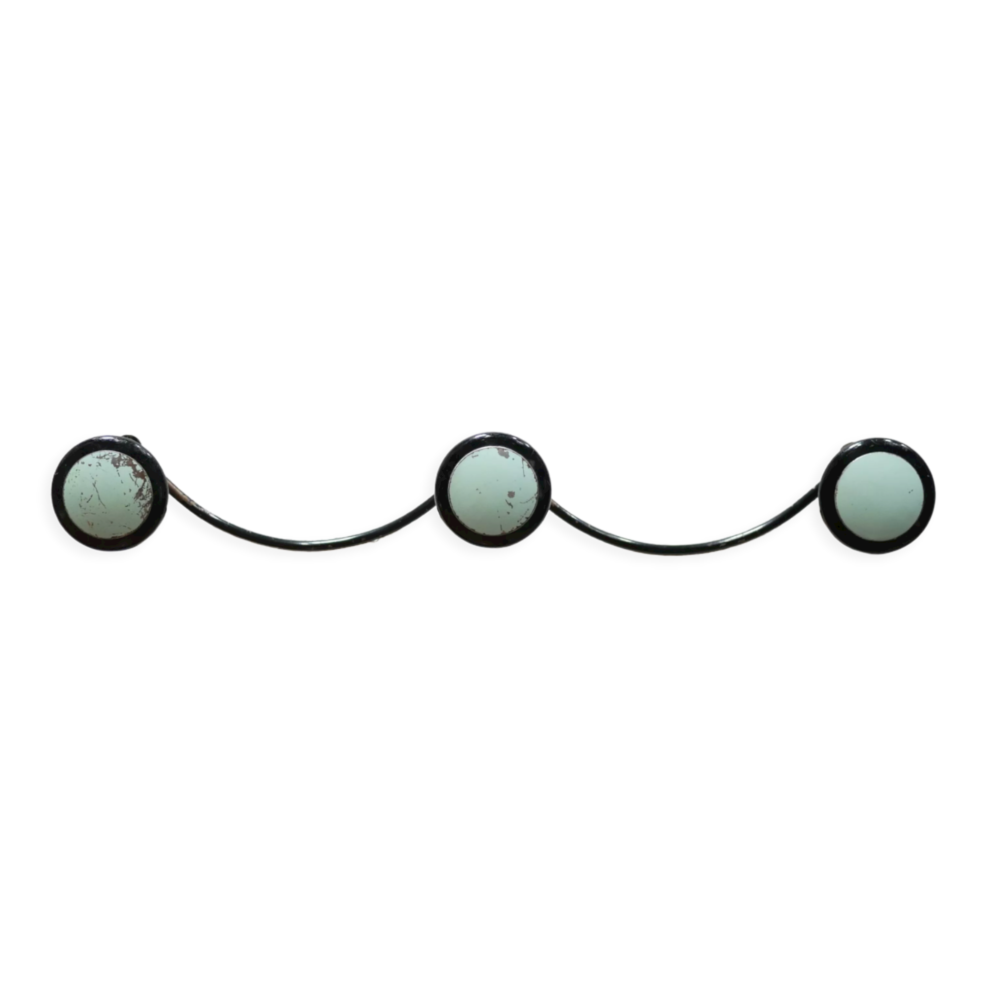 Vintage wall coat rack 3 hooks