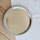 Vintage silver-plated round service tray - Beaded rim