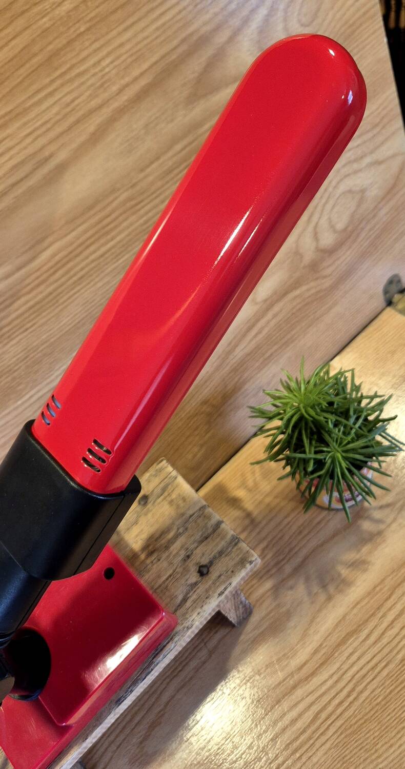 Vintage 70's red desk lamp.