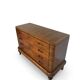Commode italienne Art déco en ronce de noyer, années 1930