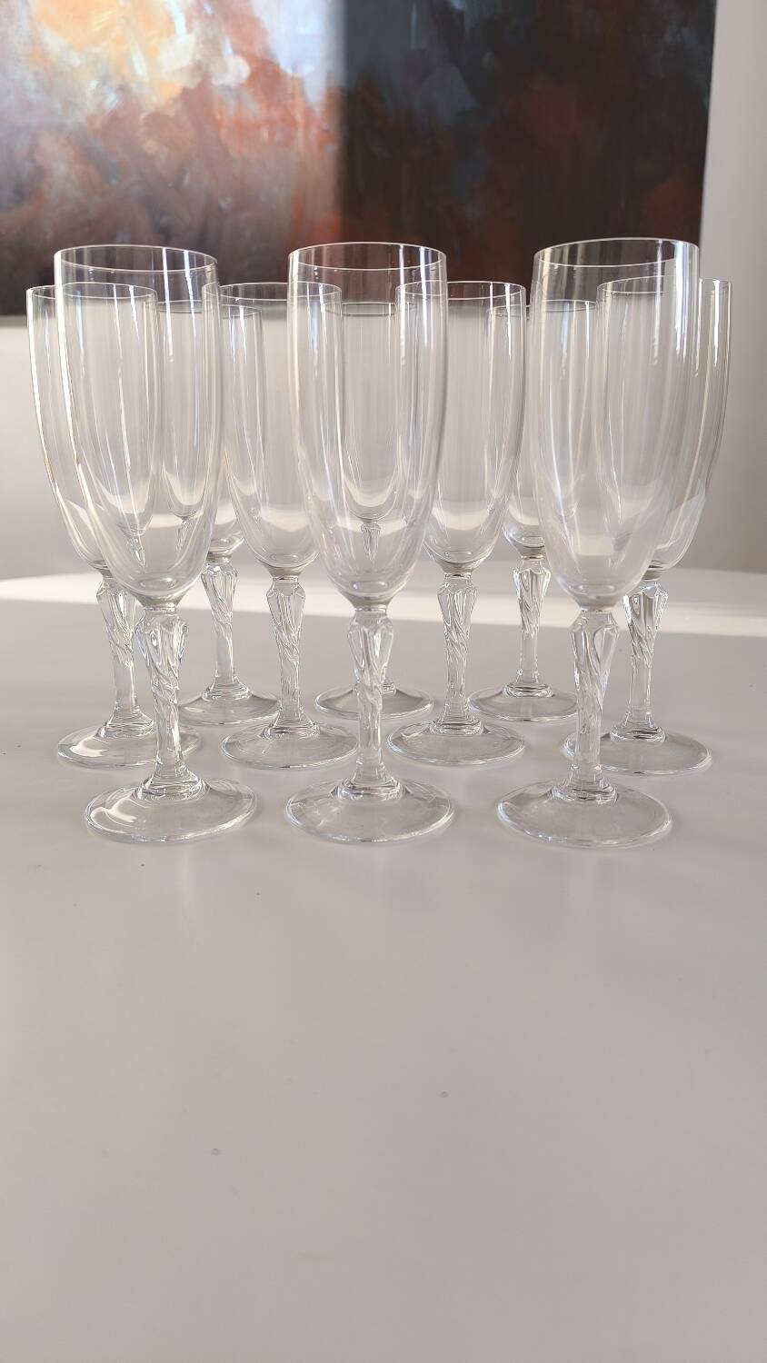 Set de 10 flûtes à champagne