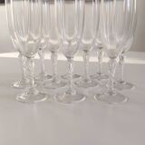 Set of 10 champagne flutes