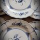 Set 6 flat plates Echt Kobalt