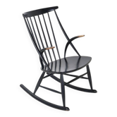 Niels Eilersen / Illum Wikkelsø “IW 3” rocking chair / Mid-century / Danish modern design / 1950s / 1960s