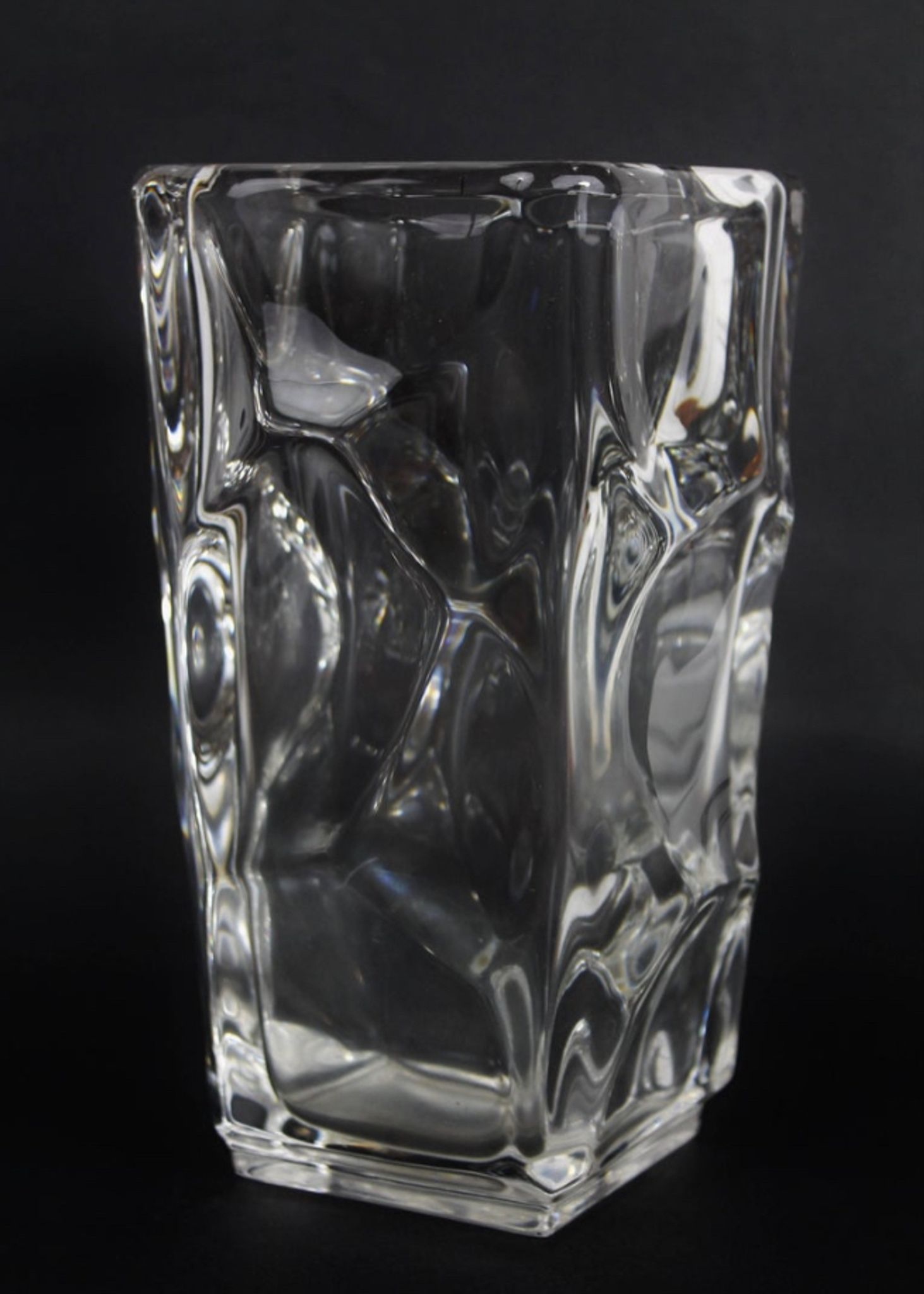 Vase en Cristal Vintage, 1950