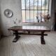 Table de monastère XXL en chêne, 19ème s.