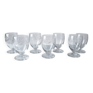 Suite de 7 verres en