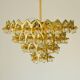 Vintage Murano glass chandelier with 58 fruits – gold metal
