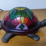 Turtle lamp in glass paste.