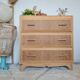 Commode scandinave bois brut années 50