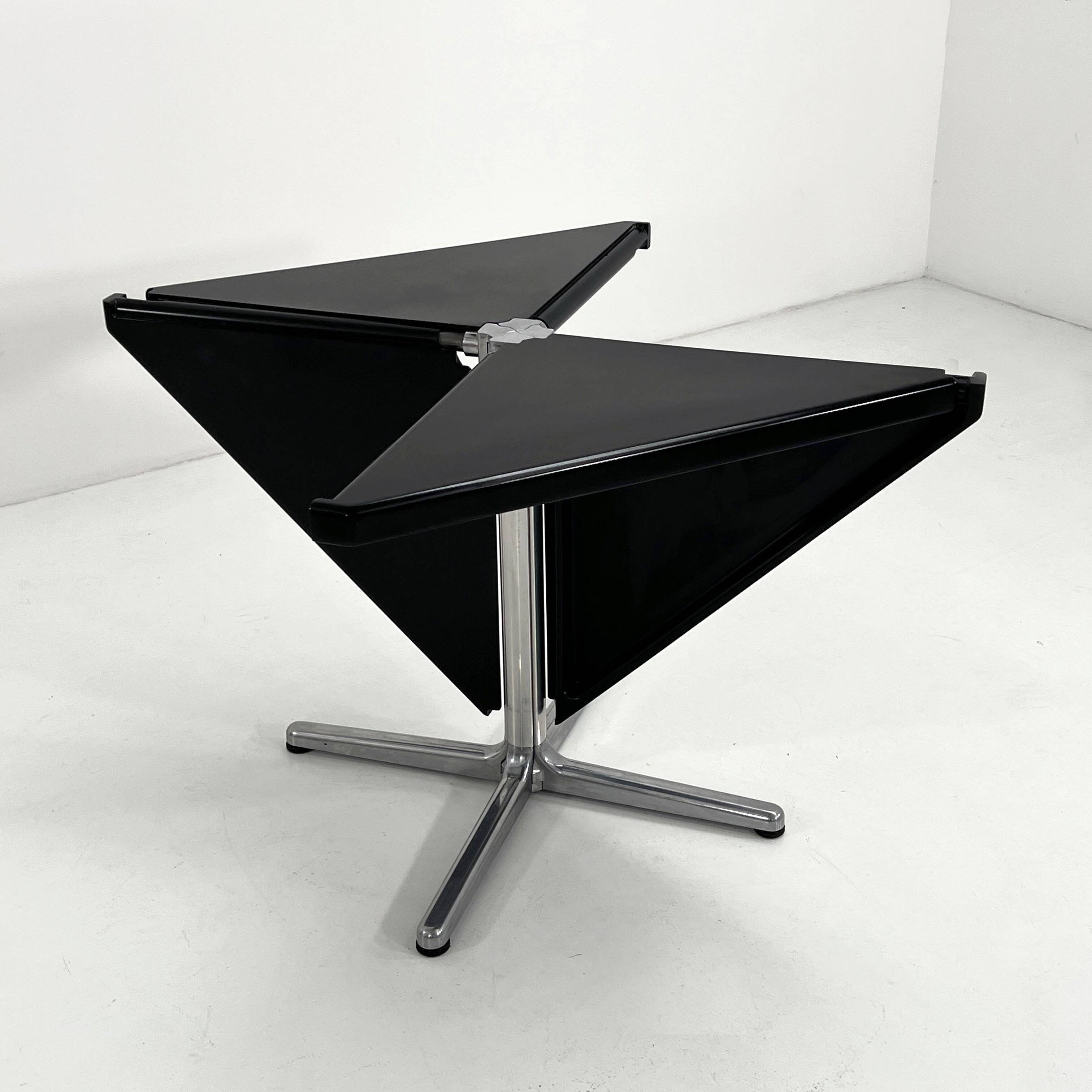 Black Folding Table by Giancarlo Piretti for Anonima Castelli, 1970