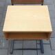 Pair of tables nightstands laminate and wood, 1950 s
