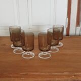 6 verres à pieds