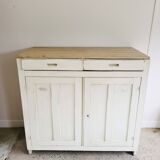 Antique Parisian sideboard in patinated wood