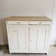 Antique Parisian sideboard in patinated wood