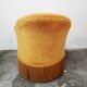 Old yellow toad chair