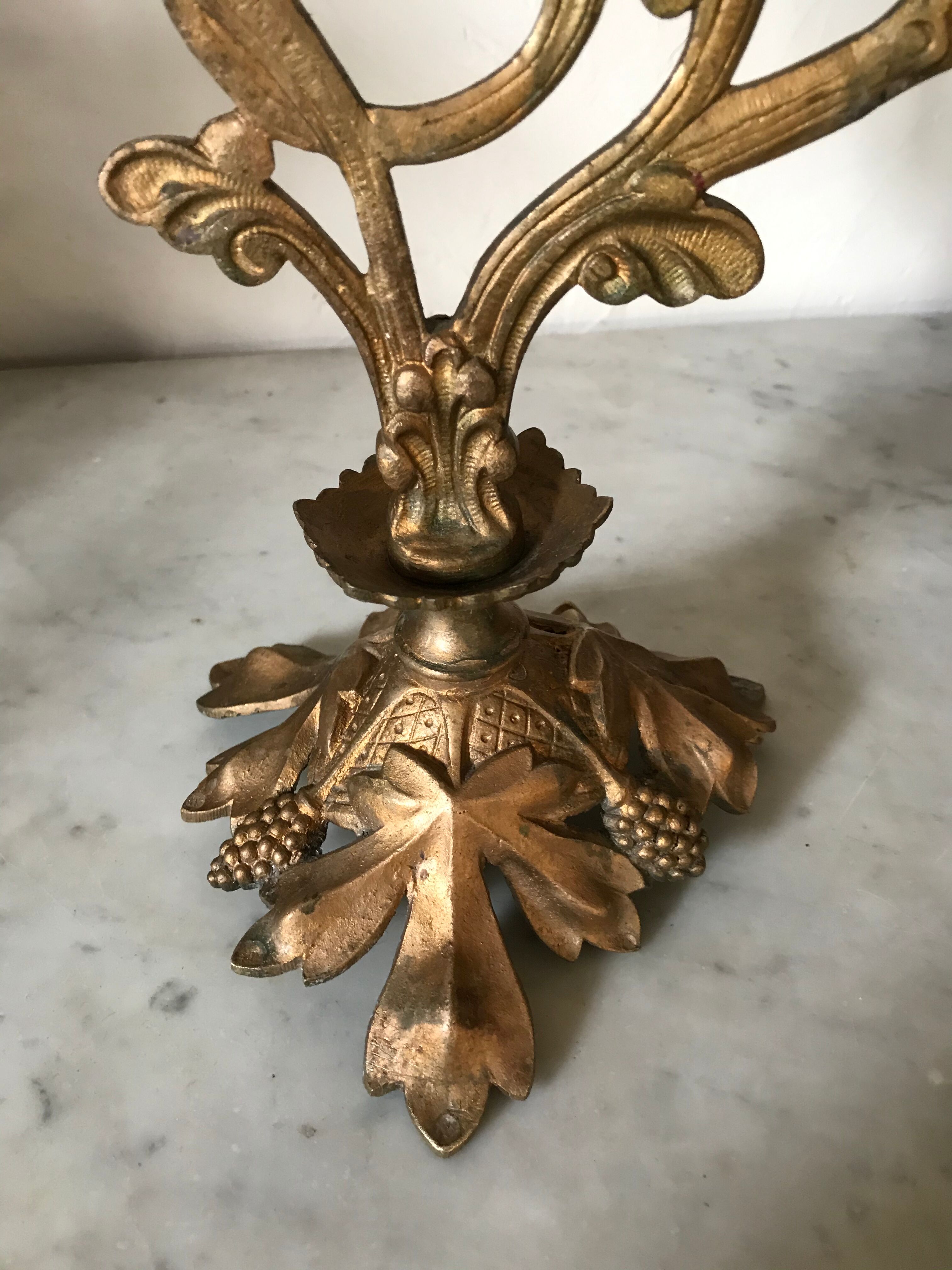 Old golden candlestick