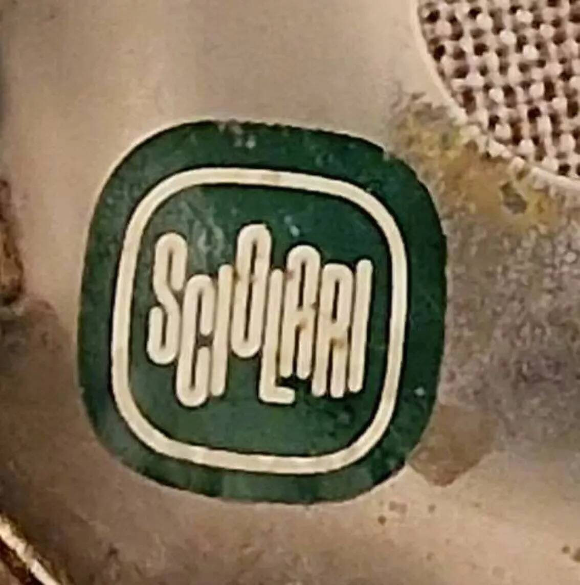 Vintage Chrome and Brass Chandelier by Sciolari