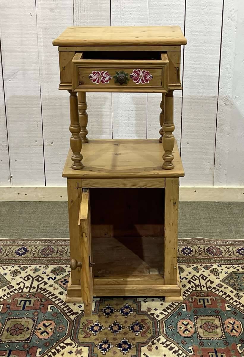 Early 20th century fir bedside table
