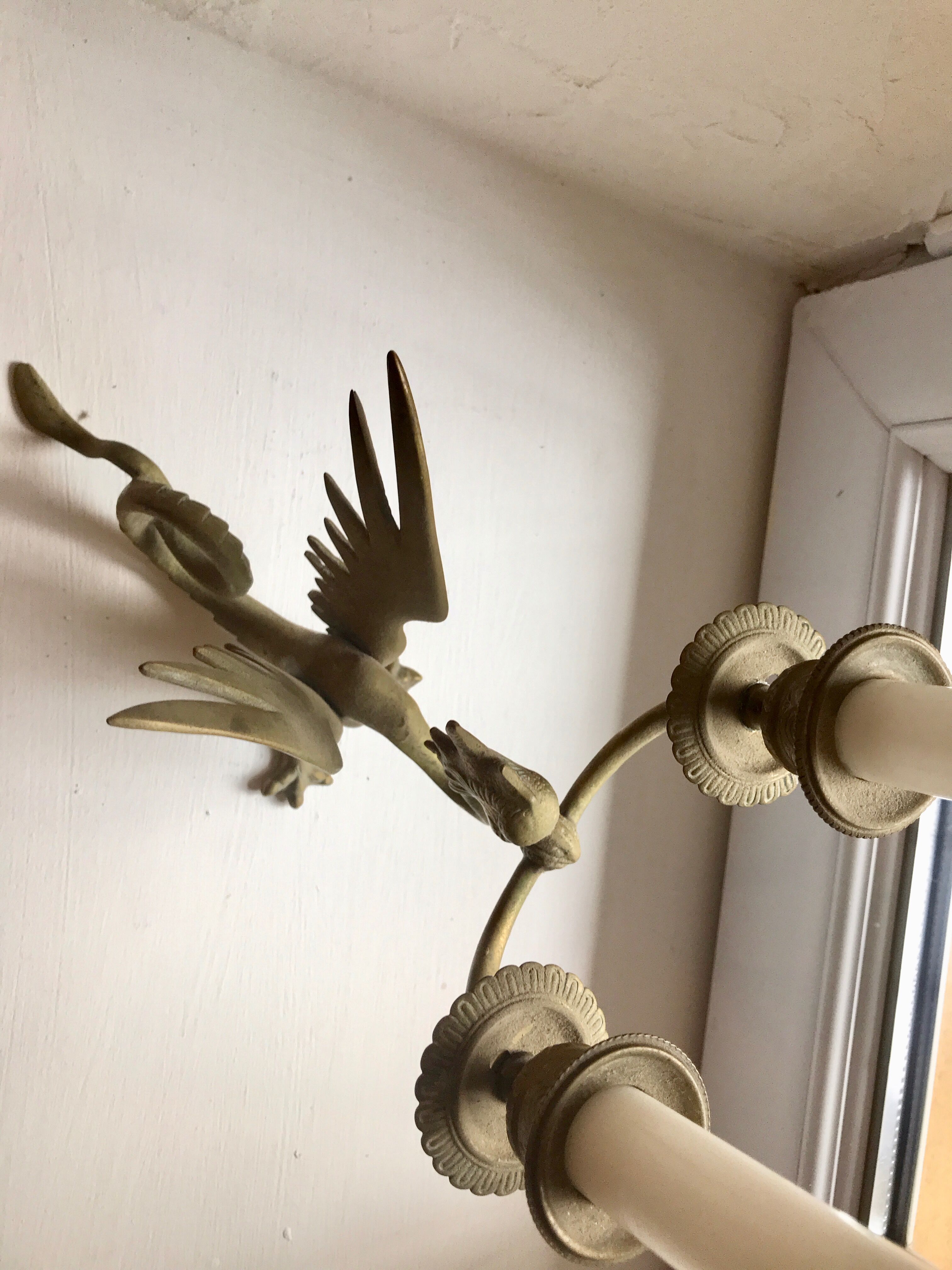 Chimera candlestick in bronze