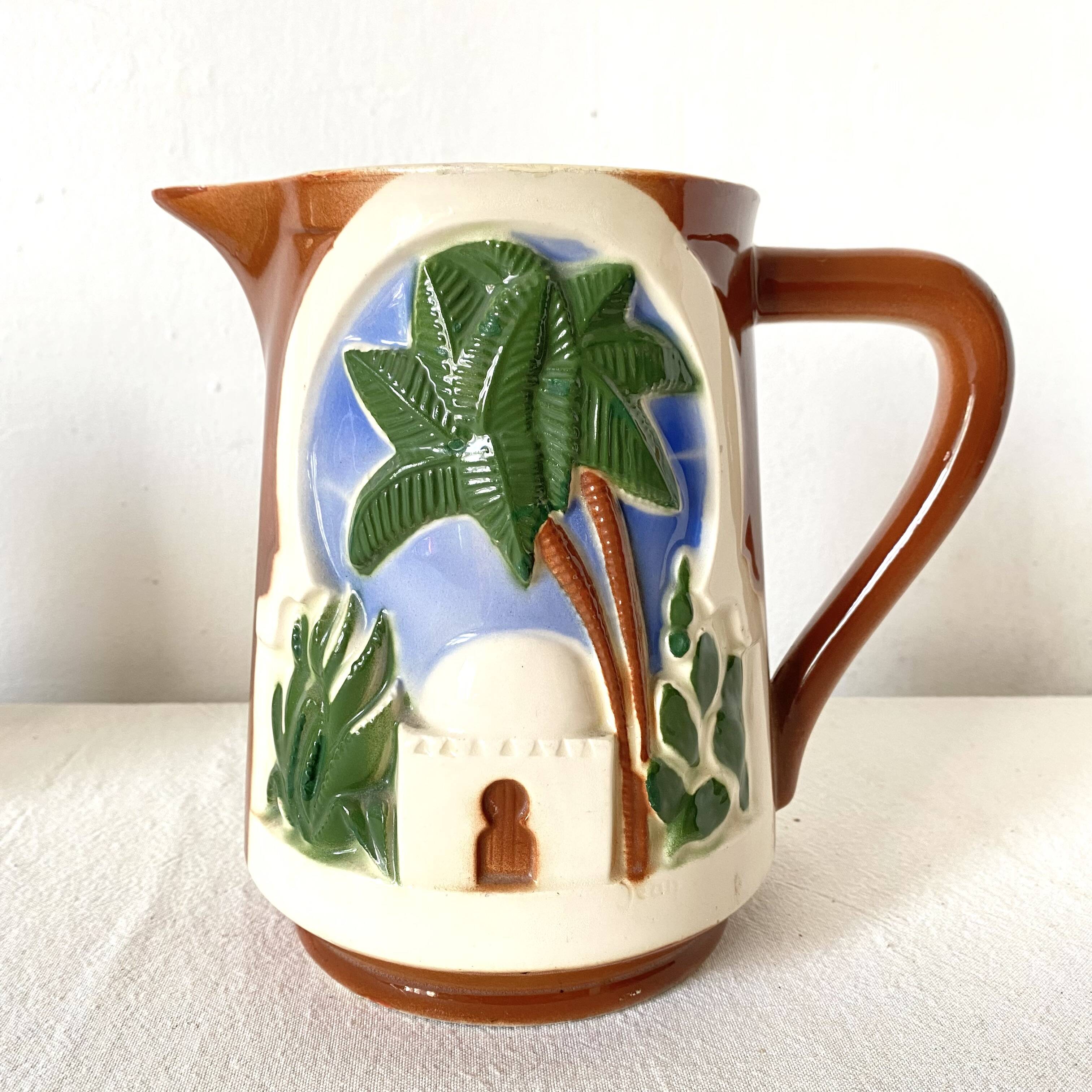 Marabout palm slip pitcher