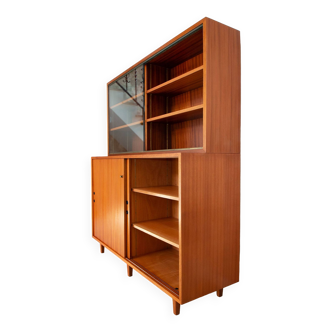 Burwood bookcase, mahogany and display case, 1976