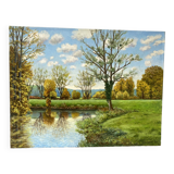 Green landscape signed in 1998