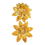 Wall lamps gilded metal sheets