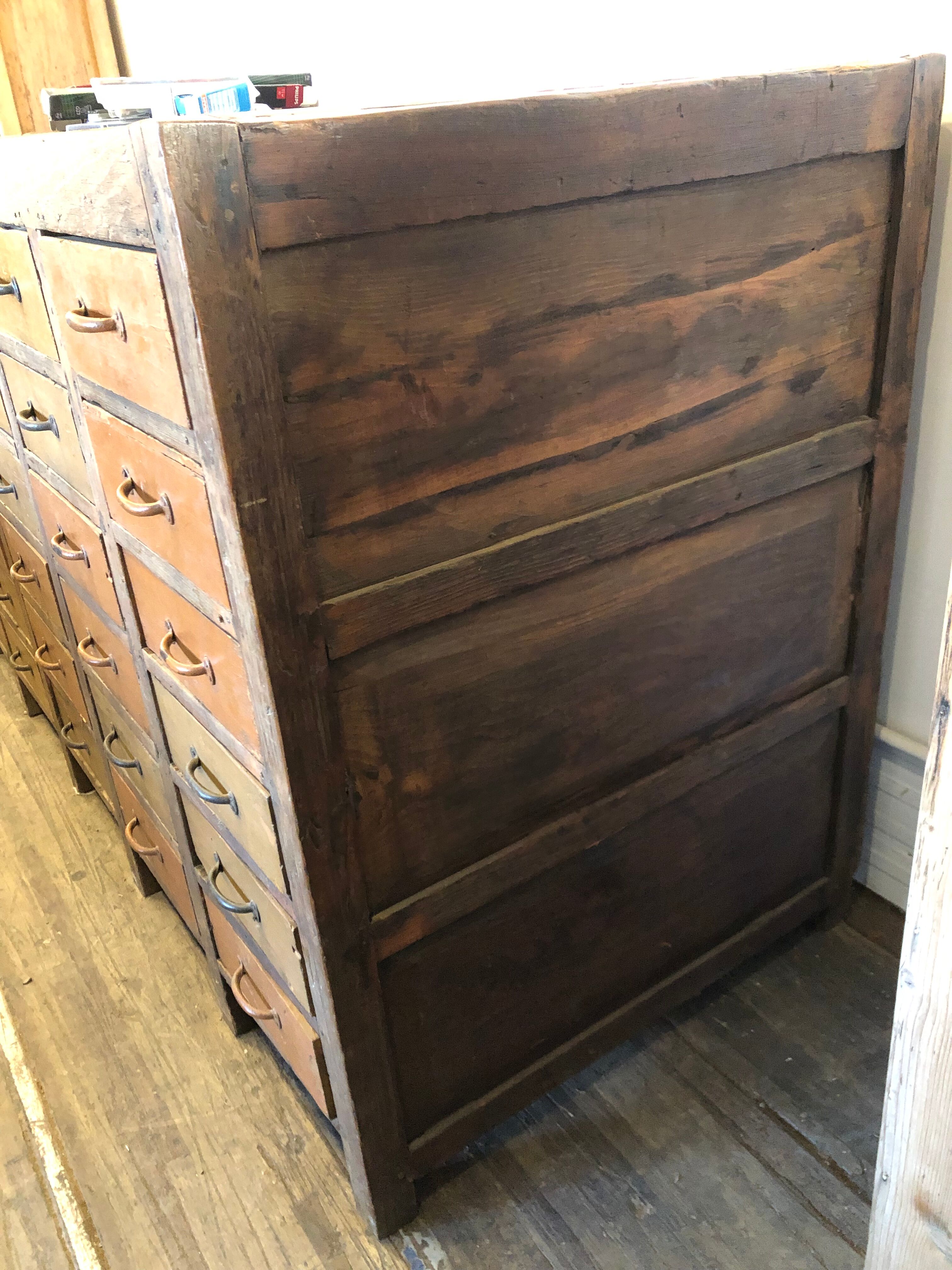 Trade furniture with 36 drawers