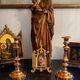 Magnificent pair of golden candlesticks