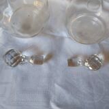 1 lot de 2 carafes à vin anciennes en cristal