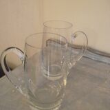 2 bohemian crystal mugs