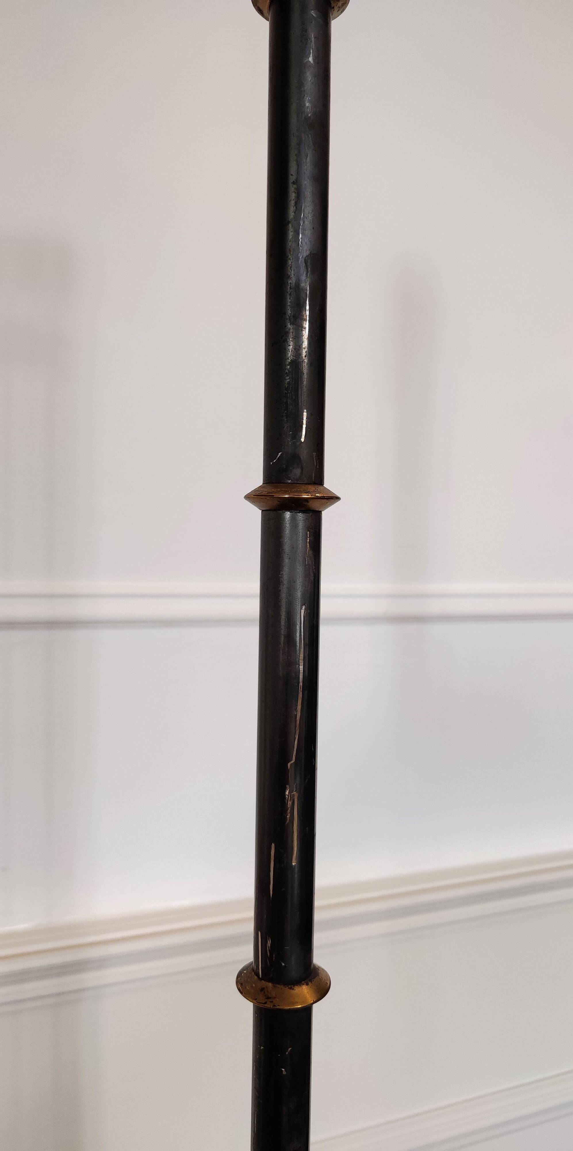 Adjustable floor lamp by Gilles Sermadiras, France, 1950s