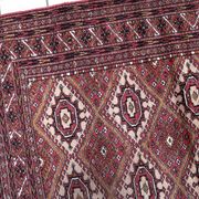 Tapis vintage afghan Ersari fait main en laine – 123 x 183 cm