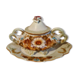 Soupiere center of table in earthenware