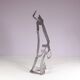 1990s abstract metal sculpture named: mensch mit mensch Guido Hafner German
