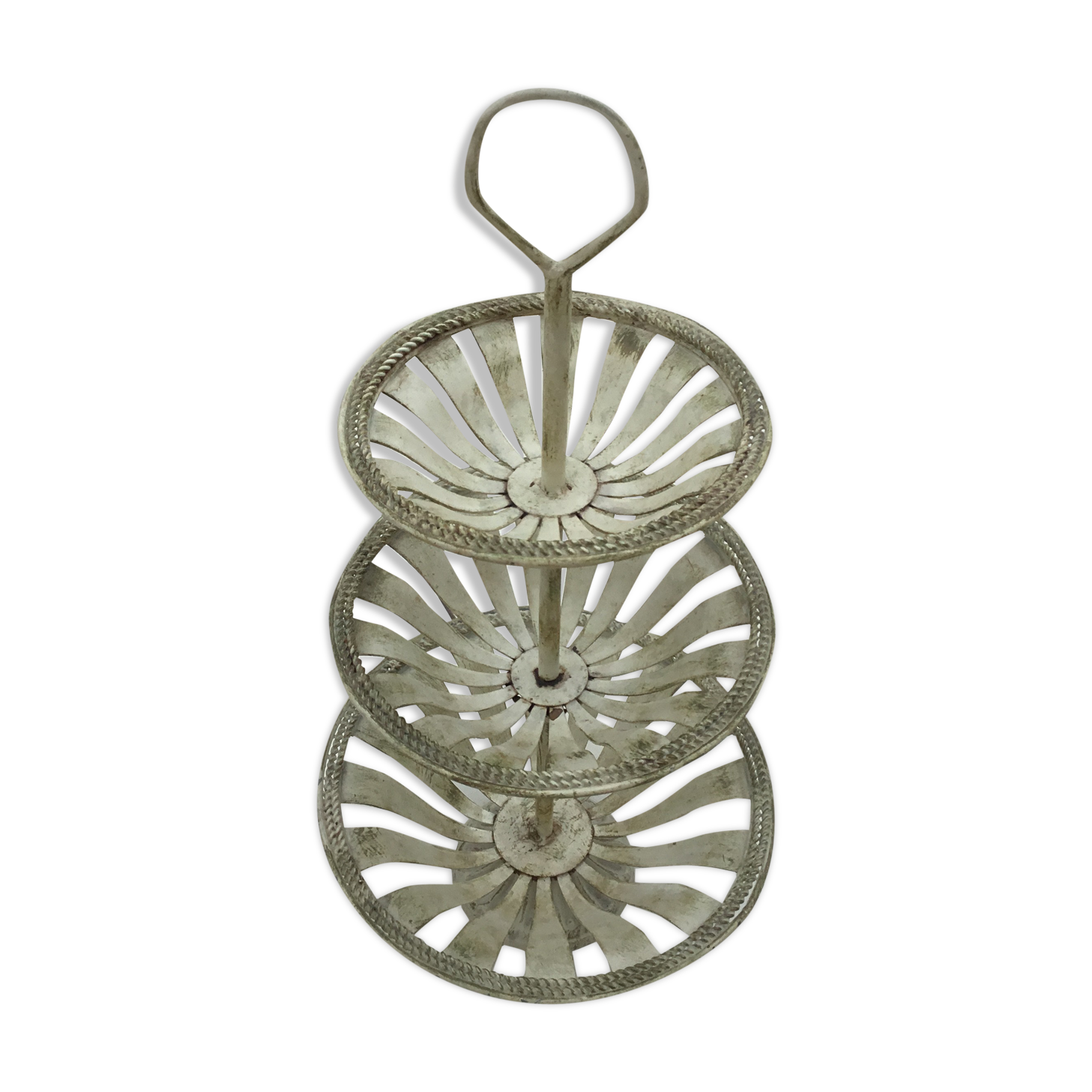 Servant painted iron fruit baskets